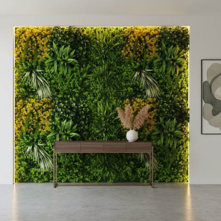 Artificial Vertical Grass Panels for Wall, Balconies & Outdoor Areas Decoration (Size-50 x 50 CM)