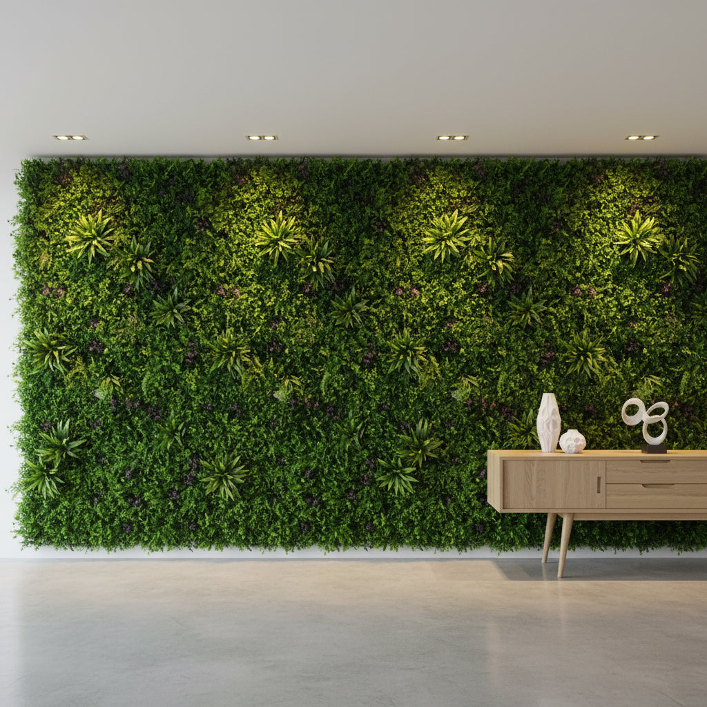 Artificial Vertical Grass Panels for Wall, Balconies & Outdoor Areas Decoration (Size-100 x 100 CM)