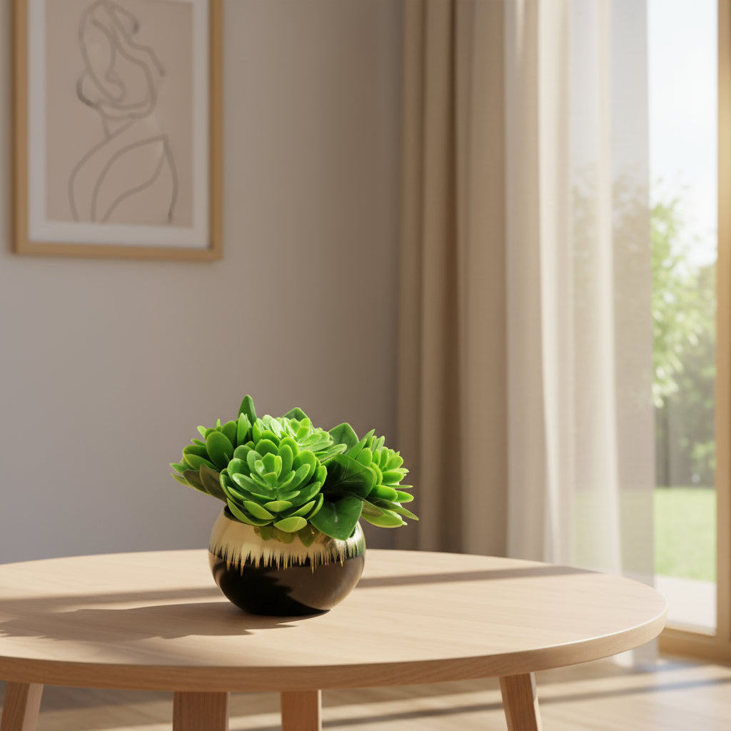 Aavana Greens 10 CM Artificial Potted Table Top Arrangement/Plant