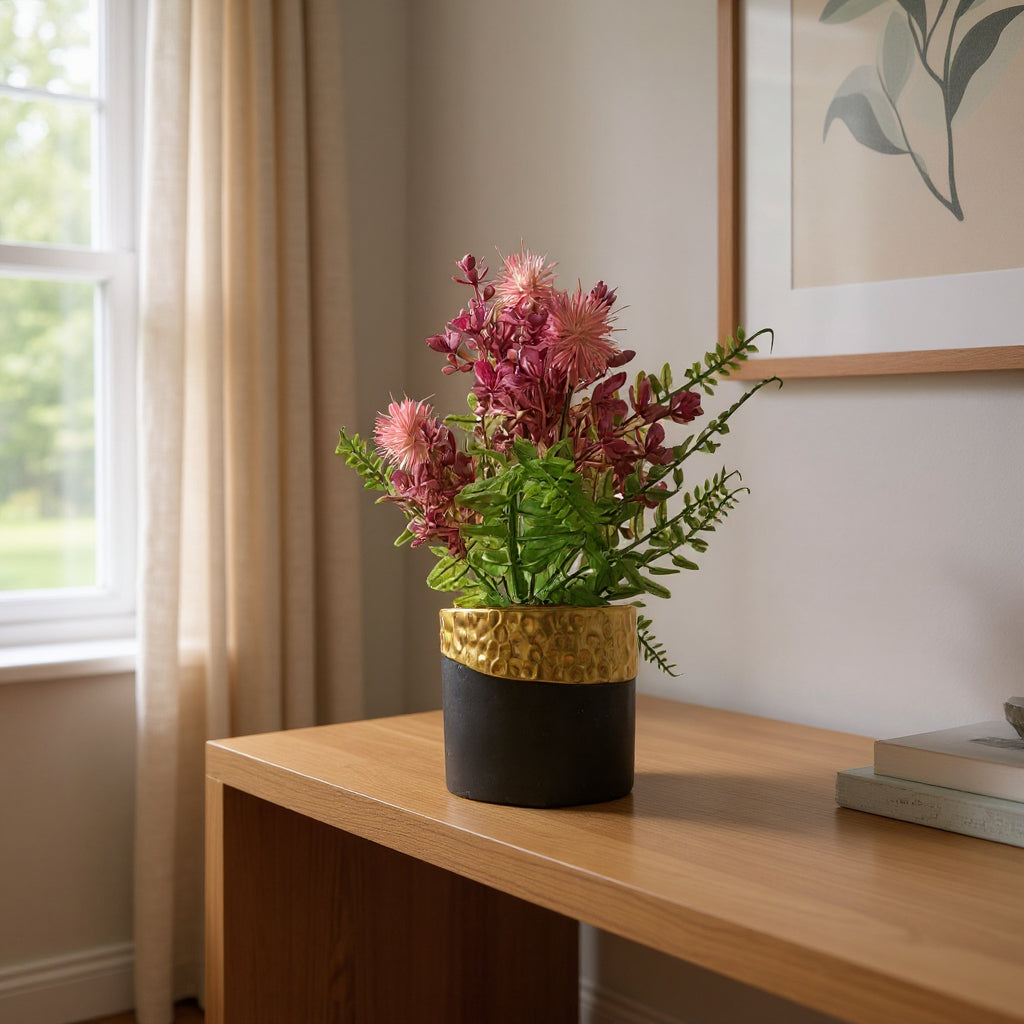 Aavana Greens 21 CM Artificial Potted Table Top Arrangement/Plant