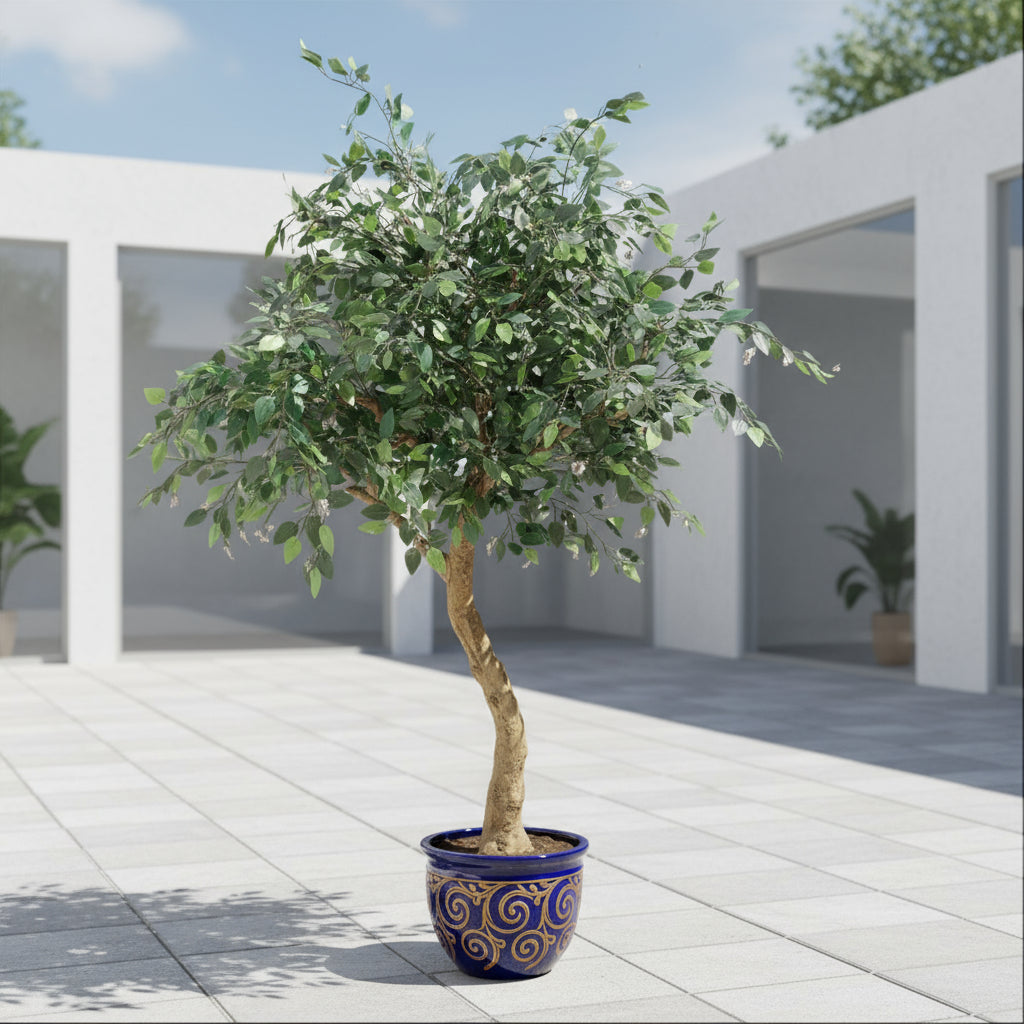 Aavana Greens 7 Feet (210 CM) Artificial Plant/Tree for Indoor and Outdoor, Home, Shop, Office, Restaurant Decoration, Pack of 1