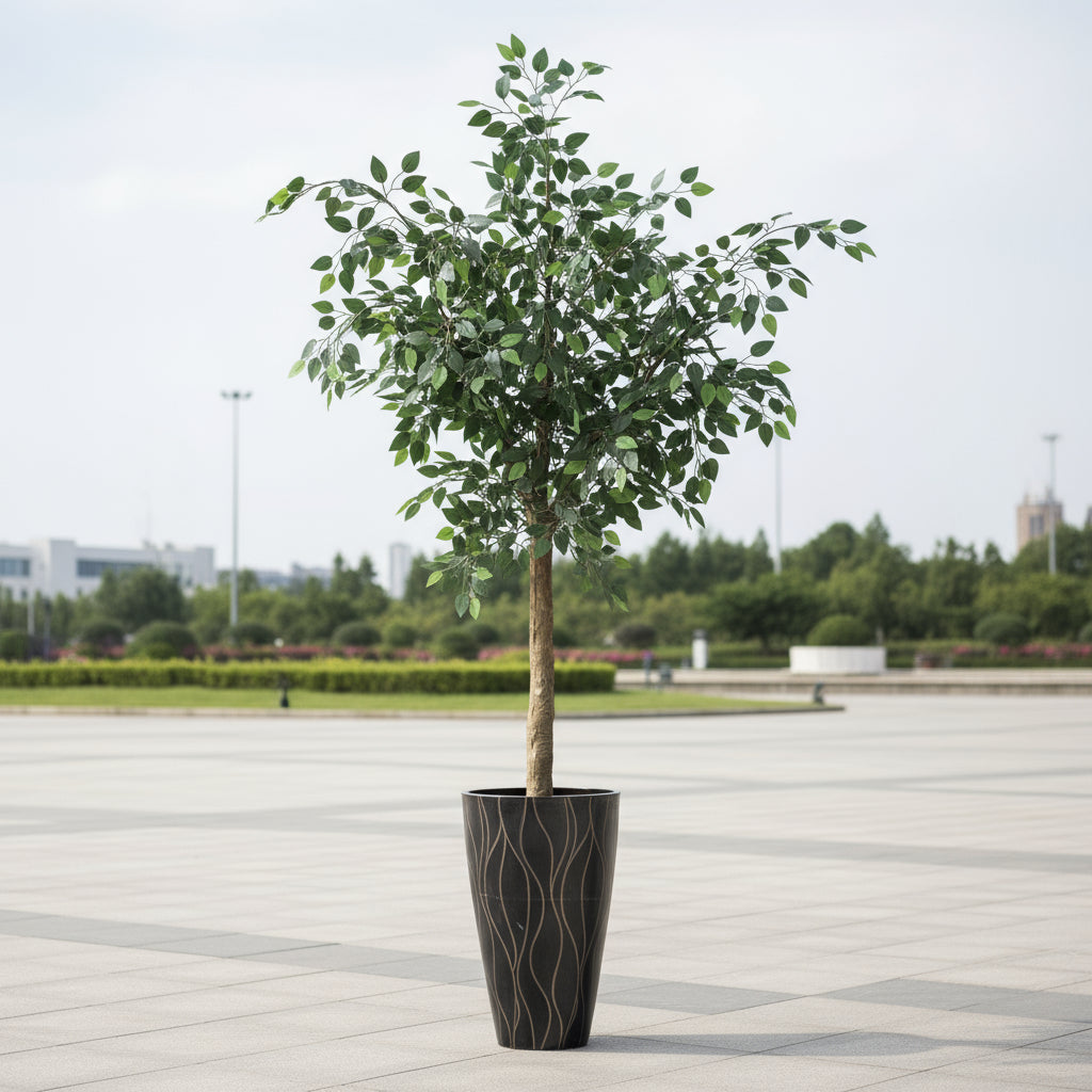 Aavana Greens 8 Feet (240 CM) Artificial Plant/Tree for Indoor and Outdoor, Home, Shop, Office, Restaurant Decoration, Pack of 1