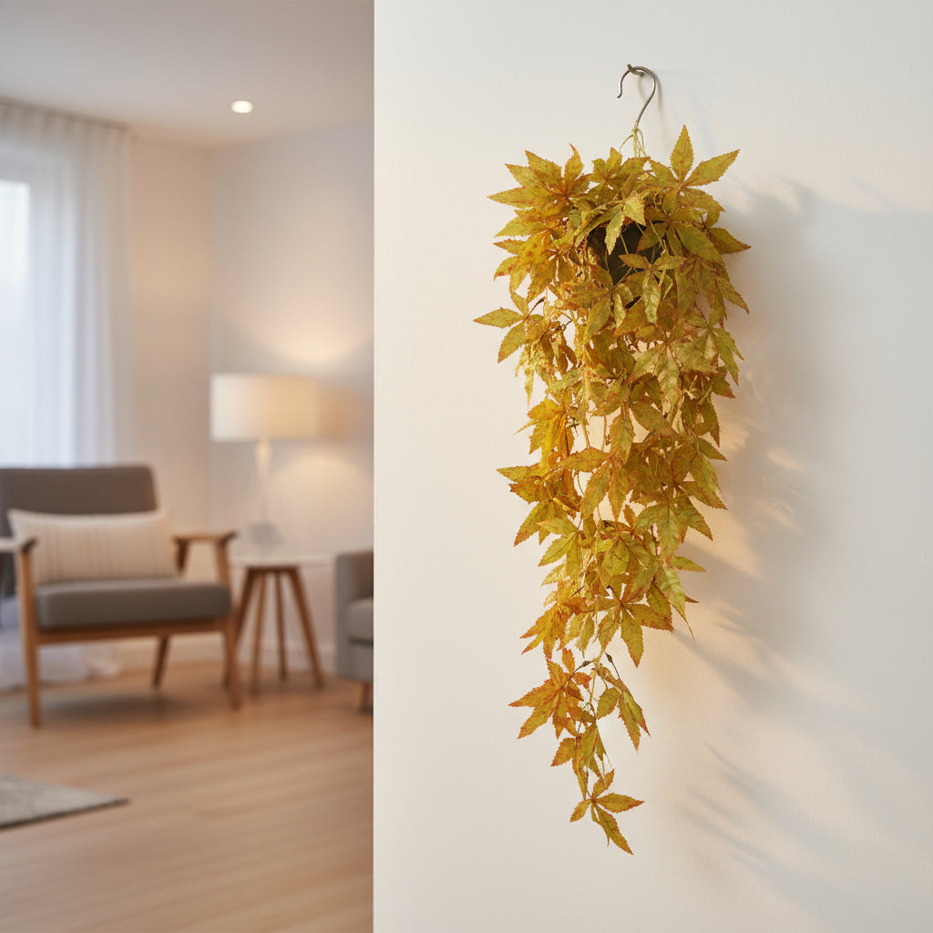 Aavana Greens Artificial Hanging Creepers without Pot for Balcony Terrace Living Room & Vertical Garden Decoration – UV Protected & Maintenance Free