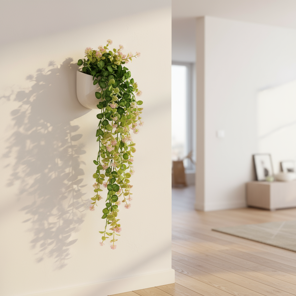 Aavana Greens Artificial Hanging Creepers without Pot for Balcony Terrace Living Room & Vertical Garden Decoration – UV Protected & Maintenance Free