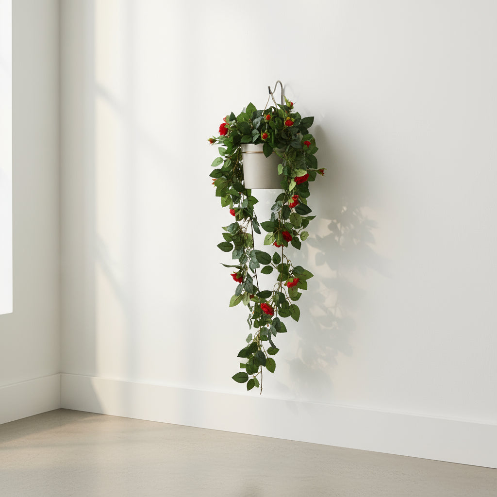 Aavana Greens Artificial Hanging Creepers without Pot for Balcony Terrace Living Room & Vertical Garden Decoration – UV Protected & Maintenance Free