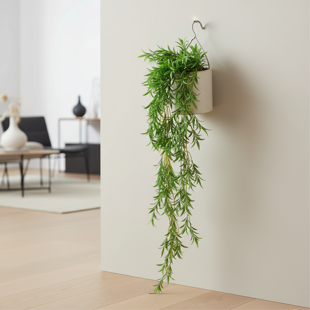 Aavana Greens Artificial Hanging Creepers for Balcony Terrace Living Room & Vertical Garden Decoration – UV Protected & Maintenance Free