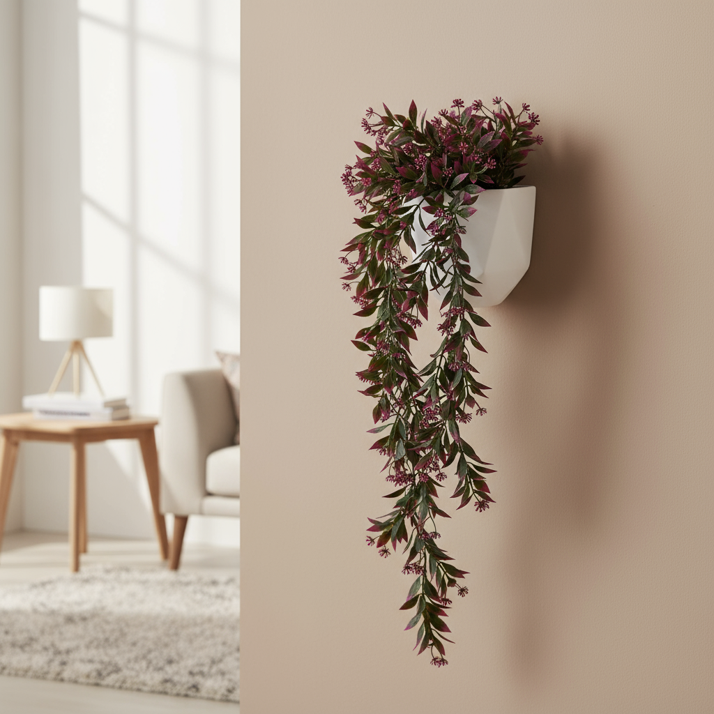 Aavana Greens Artificial Hanging Creeper without Pot for Balcony Terrace Living Room & Vertical Garden Decoration – UV Protected & Maintenance Free
