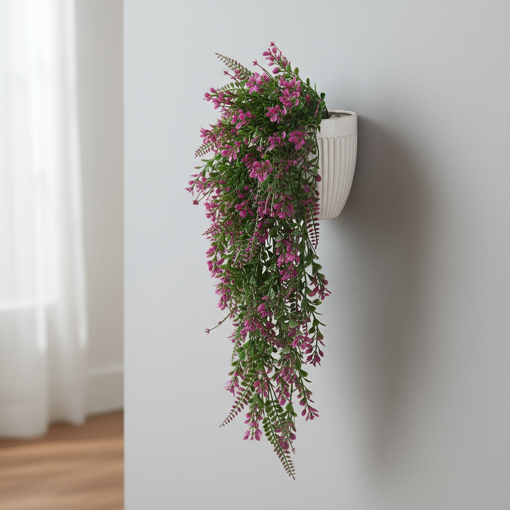 Aavana Greens Artificial Hanging Creeper without Pot for Balcony Terrace Living Room & Vertical Garden Decoration – UV Protected & Maintenance Free