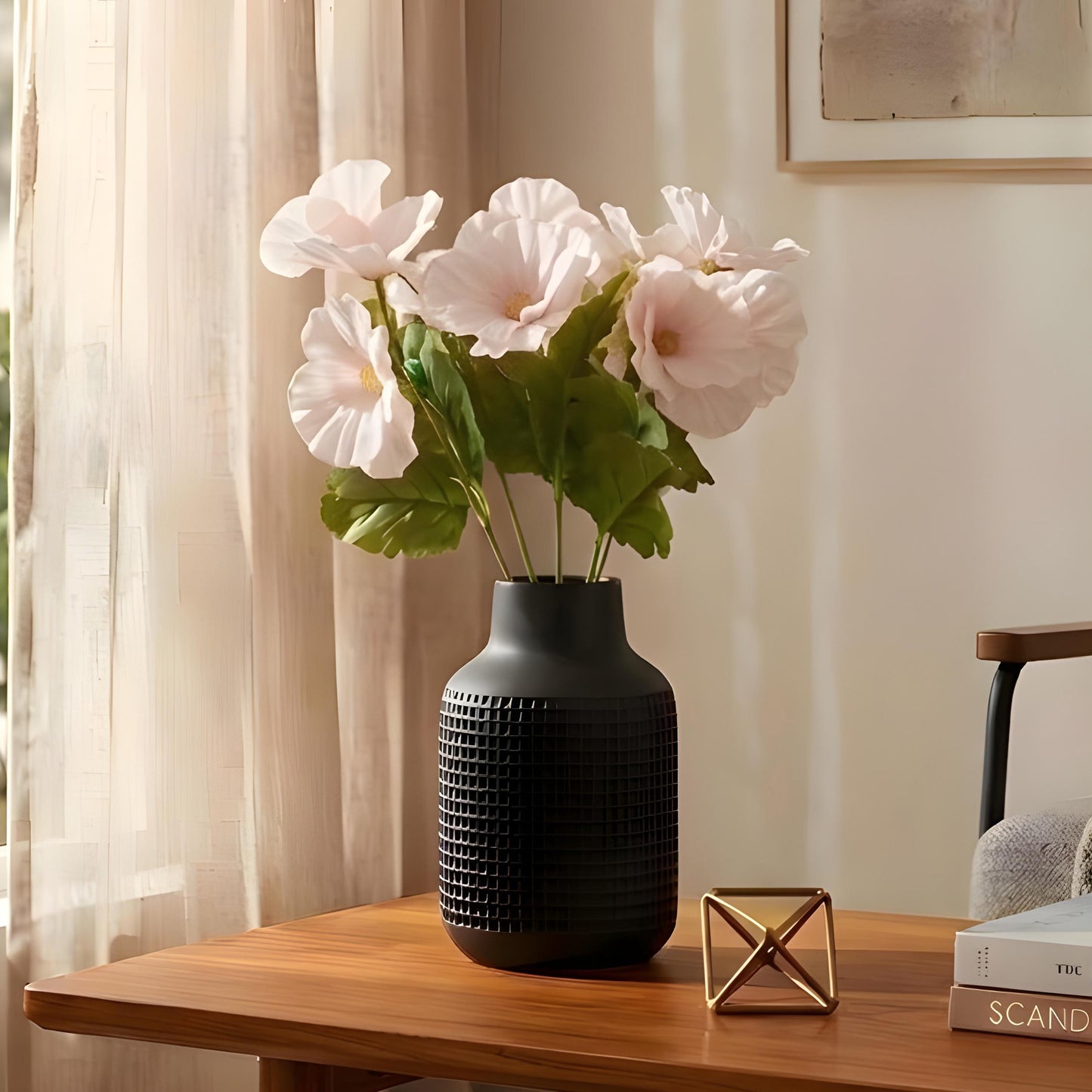 Aavana Greens Artificial Bush Plant for Home & Office Décor - Realistic Green Foliage Indoor Decoration (Pot Not Included)