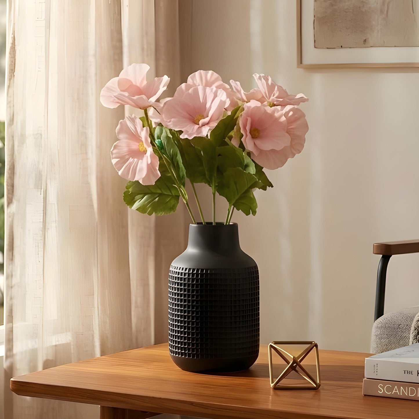 Aavana Greens Artificial Bush Plant for Home & Office Décor - Realistic Green Foliage Indoor Decoration (Pot Not Included)