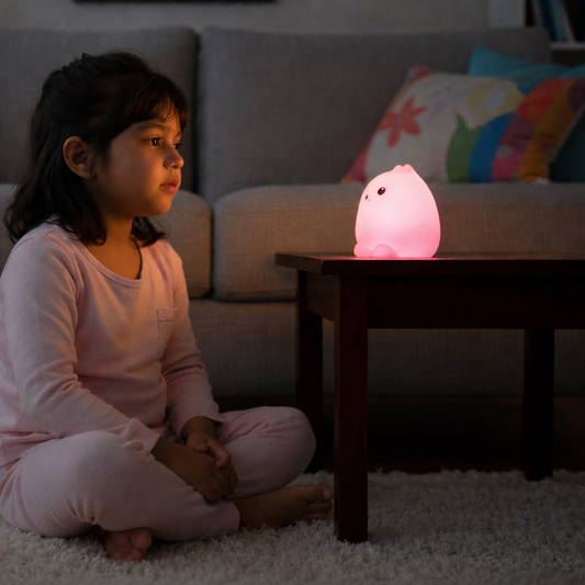 Aavana Greens LED Cat Night Light, Battery Powered Night Light for Kids, Cute Lamp with Warm White Breathing Mode, Christmas Gifts for Kids, Baby, Children, Lady