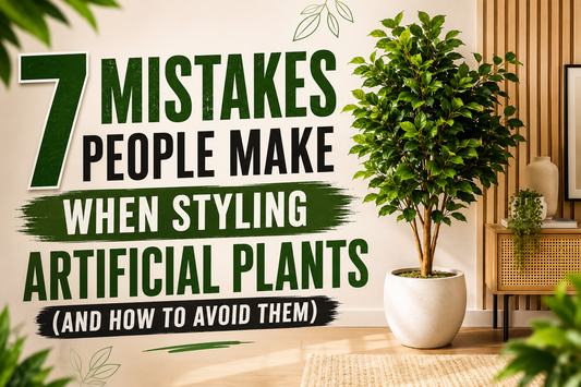 7 Mistakes People Make When Styling Artificial Plants (And How to Avoid Them)