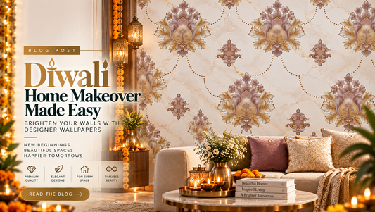 Diwali Home Makeover Made Easy: Brighten Your Walls with Designer Wallpapers