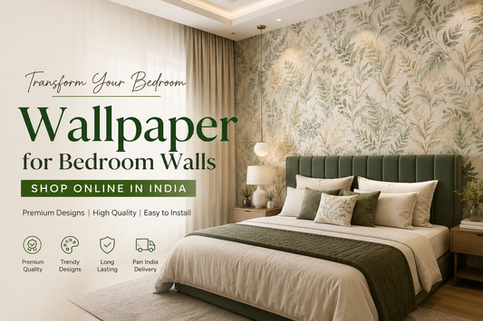 Wallpaper for Bedroom Walls in India | Modern, Luxury & Designer Wallpapers | Aavana Greens |