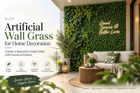 Artificial Wall Grass for Home Decoration: Create a Beautiful Green Wall with Aavana Greens