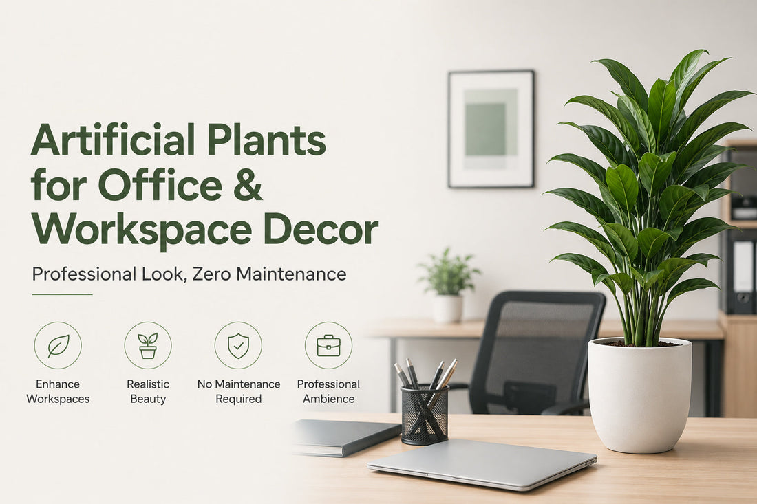 Artificial Plants for Office & Workspace Decor (Professional Look)