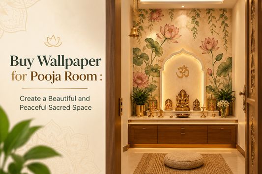 Buy Wallpaper for Pooja Room : Create a Beautiful and Peaceful Sacred Space
