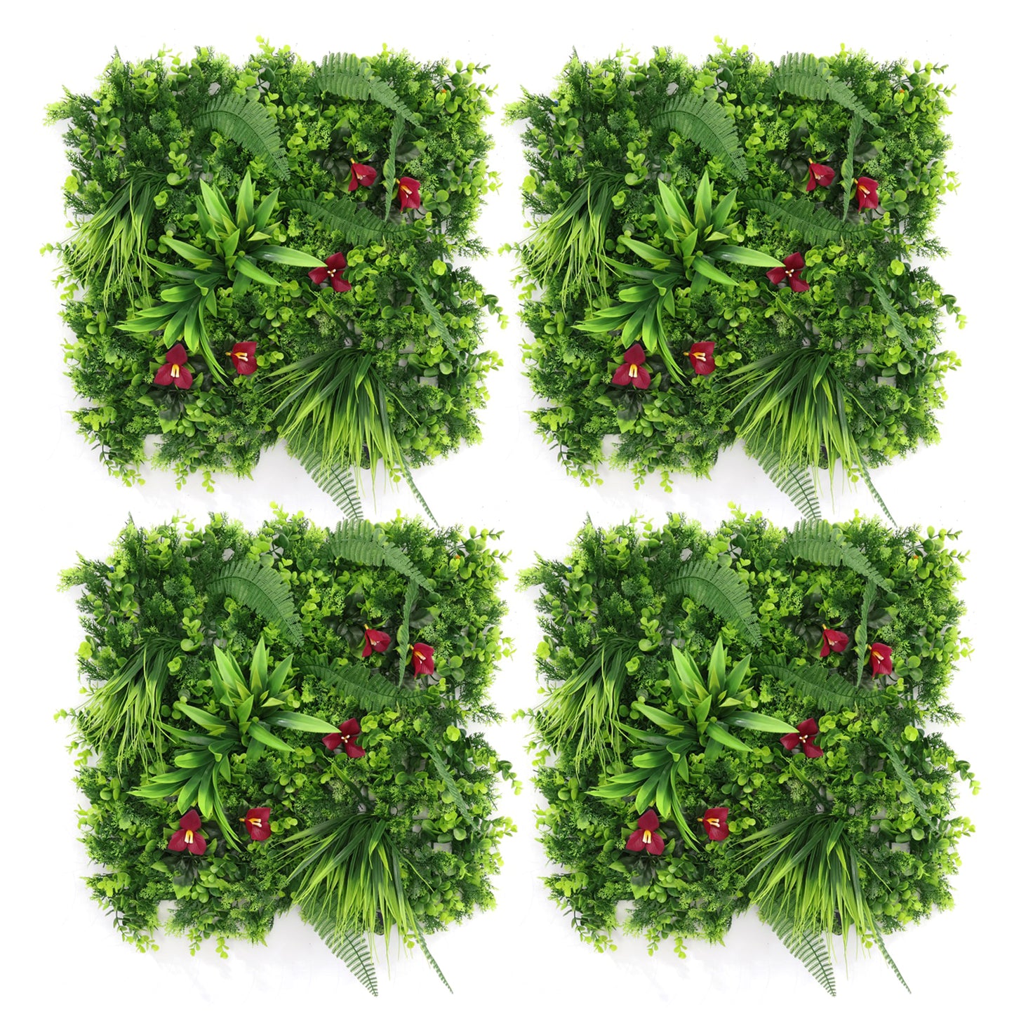 Artificial Vertical Grass Panels for Wall, Pack of 1, Balconies & Outdoor Areas Decoration (Size-50 x 50 CM)