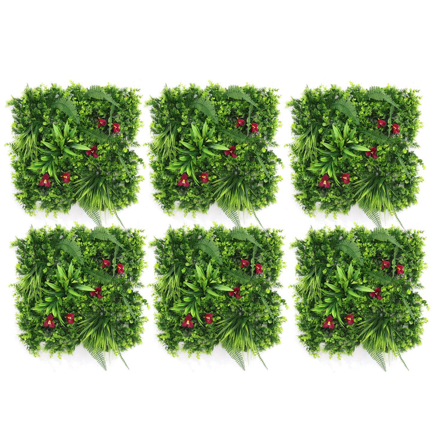 Artificial Vertical Grass Panels for Wall, Pack of 1, Balconies & Outdoor Areas Decoration (Size-50 x 50 CM)
