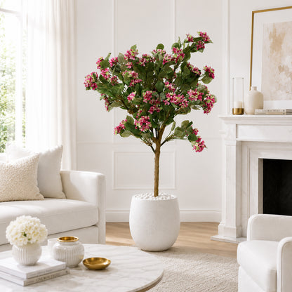 Aavana Greens (120 CM) Artificial Hydrangea Plant for Outdoor & Indoor