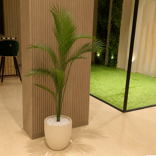 Aavana Greens (120 CM) Artificial Plant Lush Green Areca Palm  for Indoor or Outdoor Decoration Plants for Home Office