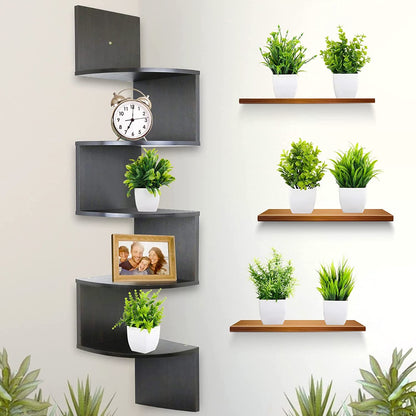 Aavana Greens Pack of 8, 18 CM Height Artificial Potted Table Top Arrangement/Plants