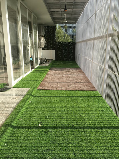 35mm German Jade Double Backing Artificial Grass 6.5 Feet Width PE & PU Material Grass For Indoor And Outdoor Use