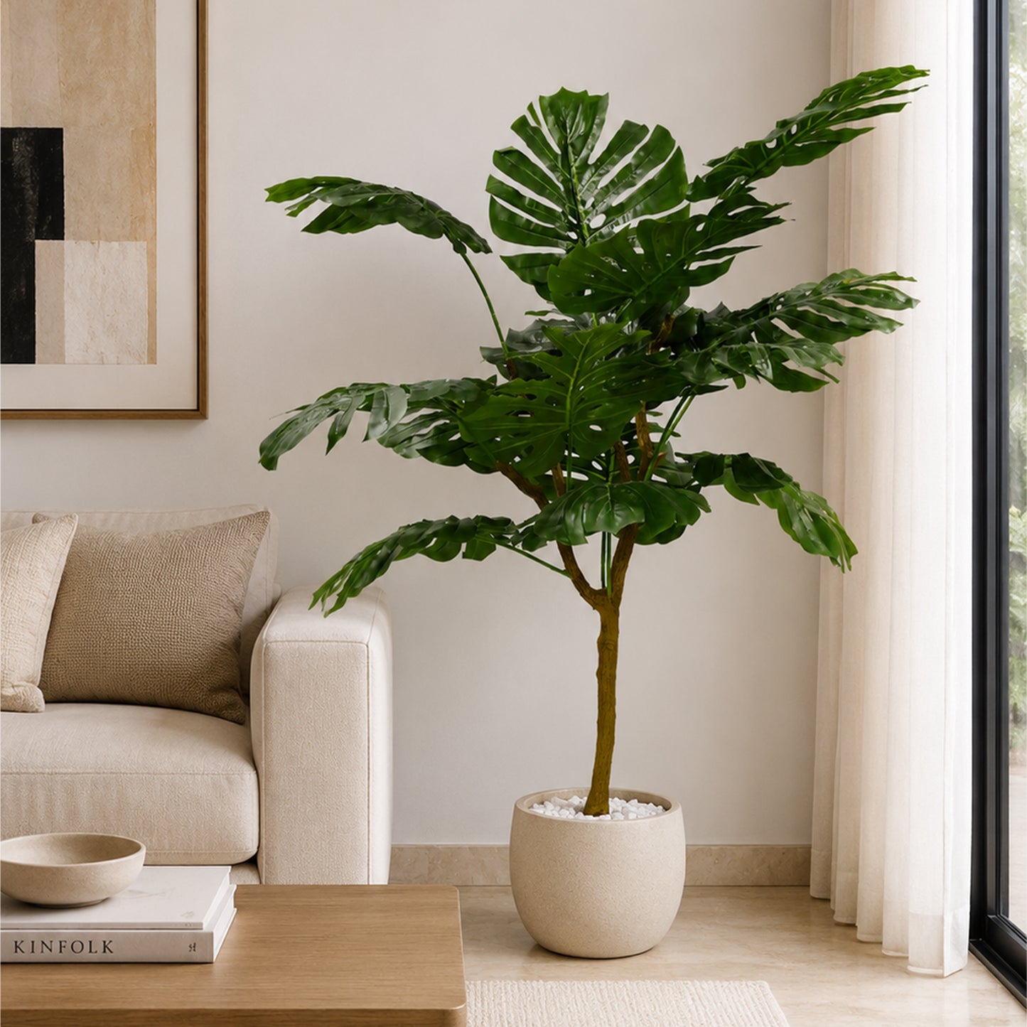 Aavana Greens (135 CM) Buy Home Bloom Artificial Monstera Plant.