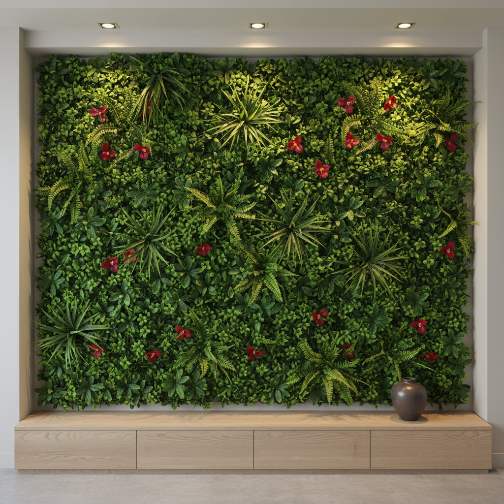 Artificial Vertical Grass Panels for Wall, Balconies & Outdoor Areas Decoration (Size-50 x 50 CM)