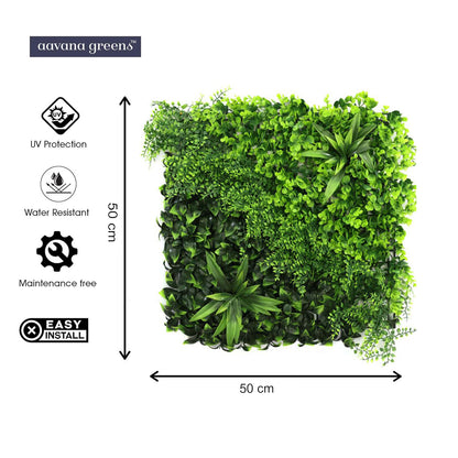 Artificial Vertical Grass Panels for Wall, Balconies & Outdoor Areas Decoration (Size-50 x 50 CM)