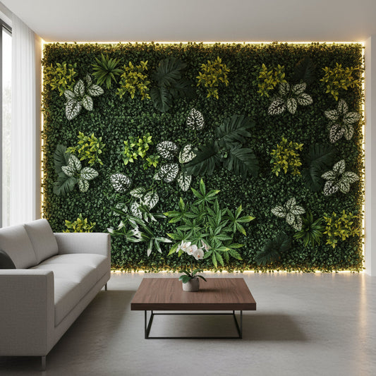 Artificial Vertical Grass Panels for Wall, Balconies & Outdoor Areas Decoration (Size-50 x 50 CM)