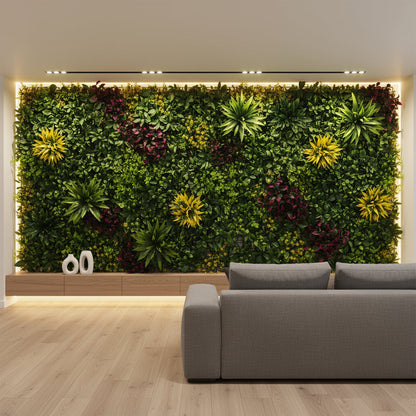 Artificial Vertical Grass Panels for Wall, Pack of 1, Balconies & Outdoor Areas Decoration (Size-50 x 50 CM)