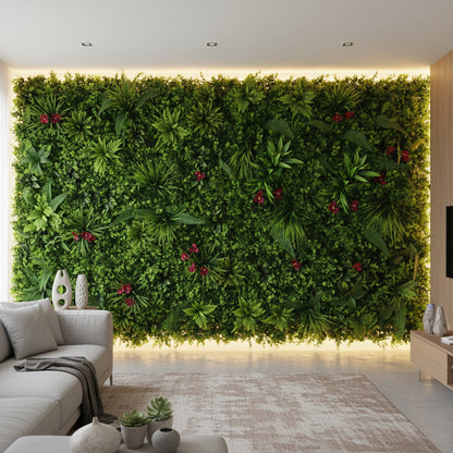 Artificial Vertical Grass Panels for Wall, Pack of 1, Balconies & Outdoor Areas Decoration (Size-50 x 50 CM)