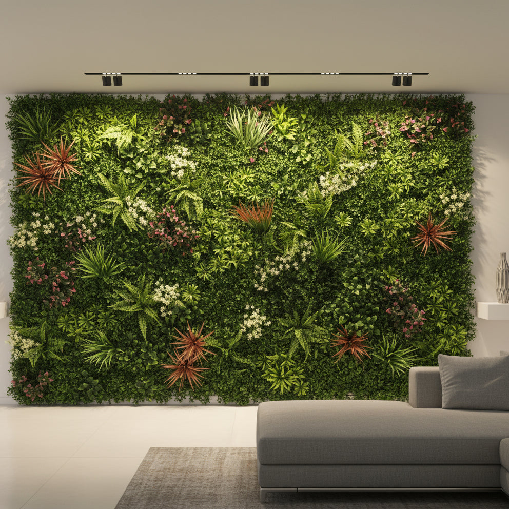 Artificial Vertical Grass Panels for Wall, Balconies & Outdoor Areas Decoration (Size-100 x 100 CM)