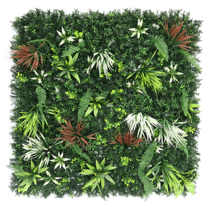 Aavana Greens(Size-100 x 100 CM) Artificial Vertical Garden Panel with Green leaves UV Protected