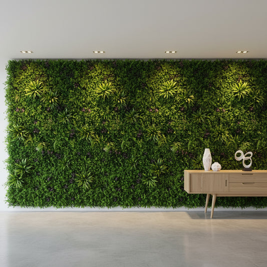 Artificial Vertical Grass Panels for Wall, Balconies & Outdoor Areas Decoration (Size-100 x 100 CM)