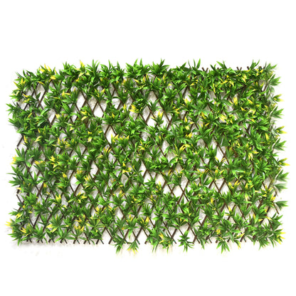 Green & Yellow Flower Artificial Expandable Trellis Ideal Size 210x90 CM