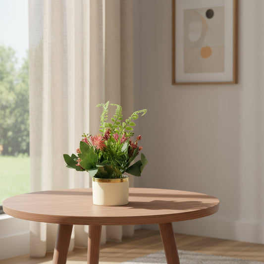 Aavana Greens 22 CM Artificial Potted Table Top Arrangement/Plant