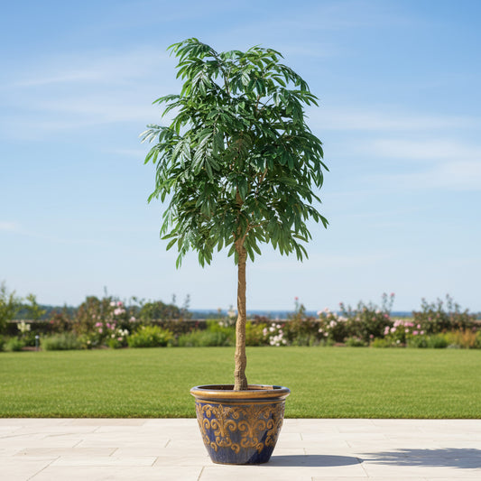 Aavana Greens 9 Feet (270 CM) Artificial Plant/Tree for Indoor and Outdoor, Home, Shop, Office, Restaurant Decoration, Pack of 1