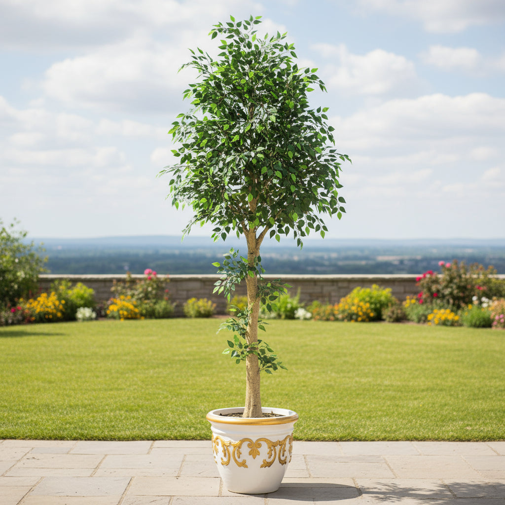 Aavana Greens 10.6 Feet (318 CM) Artificial Plant/Tree for Indoor and Outdoor, Home, Shop, Office, Restaurant Decoration, Pack of 1