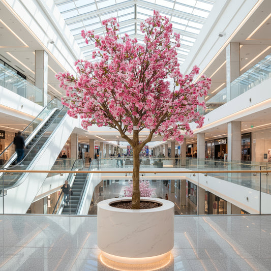 Aavana Greens 7.4 Feet (222 CM) Artificial Plant/Tree for Indoor and Outdoor, Home, Shop, Office, Restaurant Decoration, Pack of 1