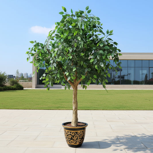 Aavana Greens 7 Feet (210 CM) Artificial Plant/Tree for Indoor and Outdoor, Home, Shop, Office, Restaurant Decoration, Pack of 1