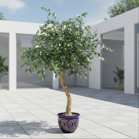 Aavana Greens 7 Feet (210 CM) Artificial Plant/Tree for Indoor and Outdoor, Home, Shop, Office, Restaurant Decoration, Pack of 1