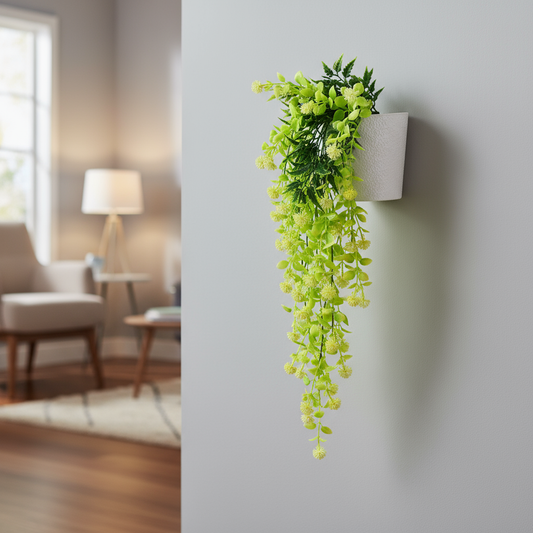 Aavana Greens Artificial Hanging Creepers without Pot for Balcony Terrace Living Room & Vertical Garden Decoration – UV Protected & Maintenance Free