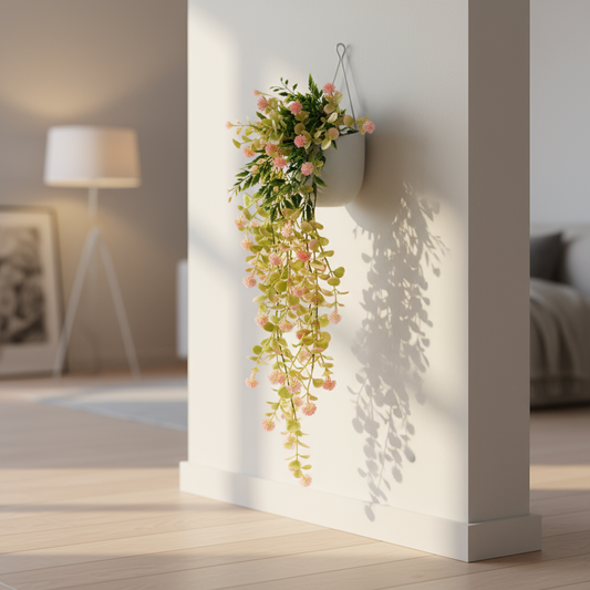 Aavana Greens Artificial Hanging Creepers without Pot for Balcony Terrace Living Room & Vertical Garden Decoration – UV Protected & Maintenance Free