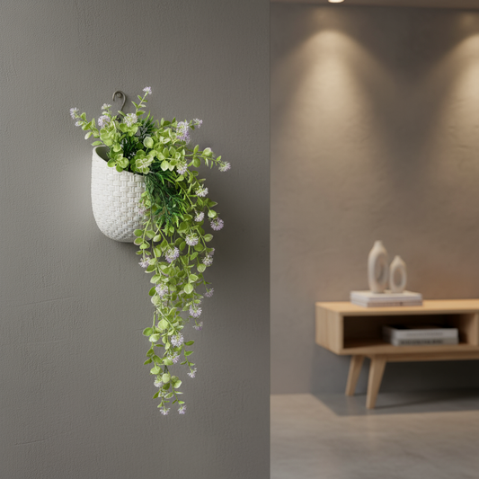 Aavana Greens Artificial Hanging Creepers without Pot for Balcony Terrace Living Room & Vertical Garden Decoration – UV Protected & Maintenance Free