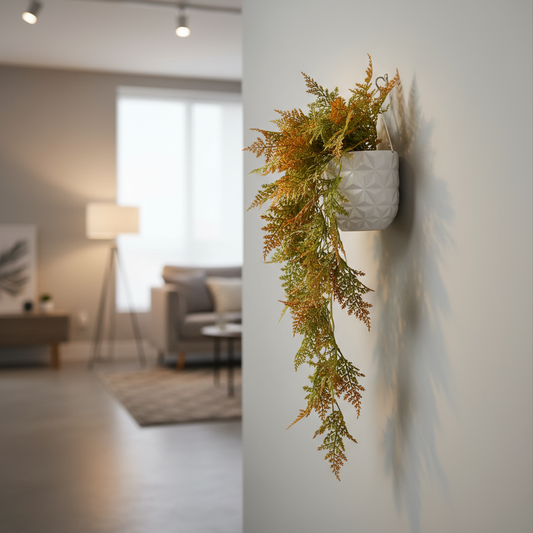 Aavana Greens Artificial Hanging Creepers for Balcony Terrace Living Room & Vertical Garden Decoration – UV Protected & Maintenance Free