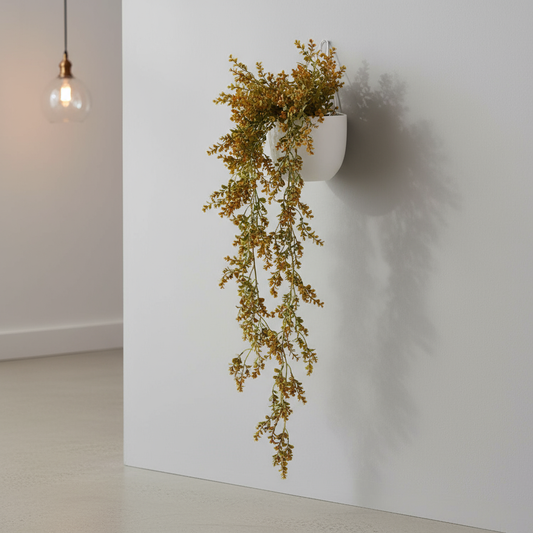 Aavana Greens Artificial Hanging Creepers for Balcony Terrace Living Room & Vertical Garden Decoration – UV Protected & Maintenance Free