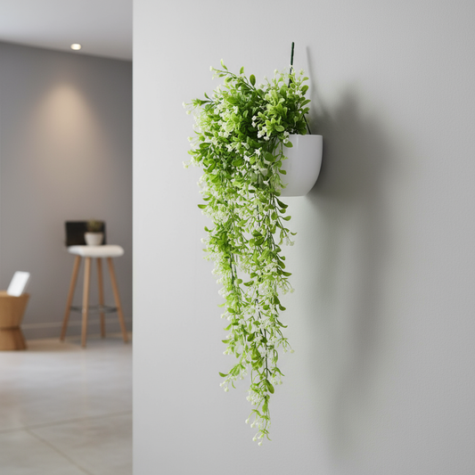 Aavana Greens Artificial Hanging Creepers without Pot for Balcony Terrace Living Room & Vertical Garden Decoration – UV Protected & Maintenance Free
