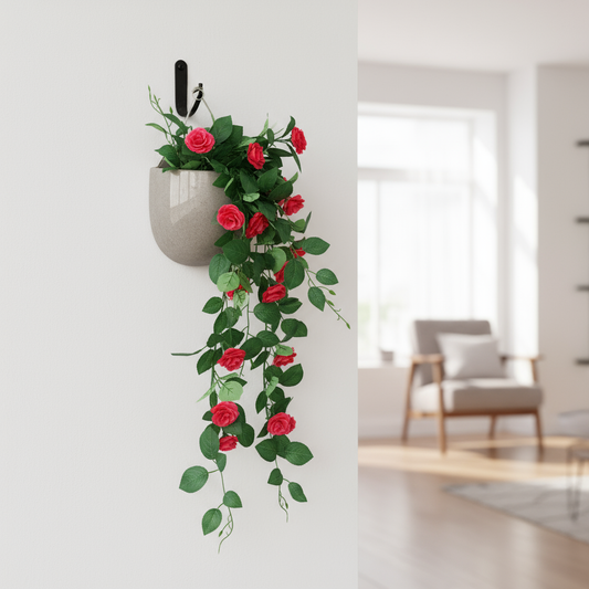 Aavana Greens Artificial Hanging Creeper without Pot for Balcony Terrace Living Room & Vertical Garden Decoration – UV Protected & Maintenance Free